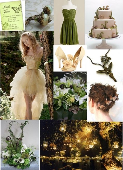 Faith, Trust, & Pixie Dust Forest Fairy Dress Woodland Wedding, Tinkerbell Wedding Dress, Tinker Bell Wedding Theme, Tinkerbell Wedding Theme, Peter Pan Wedding Theme, Tinkerbell Wedding, Fairy Bridesmaid, Neverland Wedding, Peter Pan Wedding