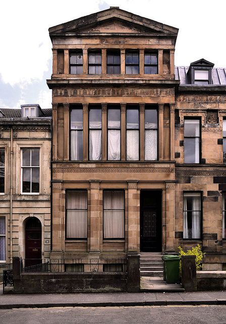 Eton Terrace, Glasgow by Alexander 'Greek' Thomson Glasgow Buildings, Transitional Architecture, Glasgow Architecture, Glasgow University, Scottish Homes, Scotland History, Row Houses, Building Photography, Classic Building