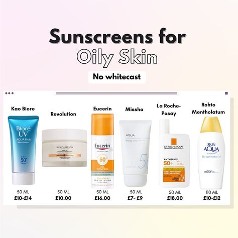 Sunscreen For Oily Skin, Oily Skin Care Routine, Sunscreen Spf 50, Oily Skin Care, Holy Grail, K Beauty, Skin Problems, Korean Skincare, Oily Skin