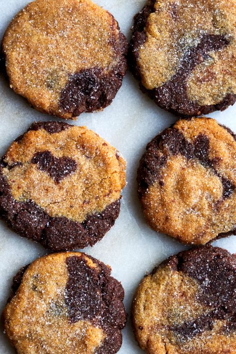 Peanut Butter And Chocolate Cookies, Crisp Gnocchi, Nytimes Cooking, Three Ingredient Peanut Butter Cookies, Swirl Cookies, Butter Brownies, Cookie Plate, Peanut Butter And Chocolate, Monk Fruit