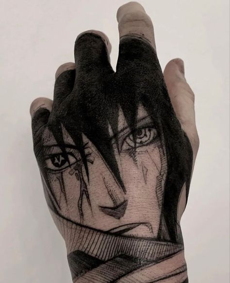 Naruto Hand Tattoo, Kakashi Tattoo, Unique Hand Tattoos, Simple Hand Tattoos, Butterfly Hand Tattoo, Inner Bicep Tattoo, Tato Henna, Hand And Finger Tattoos, Pretty Hand Tattoos