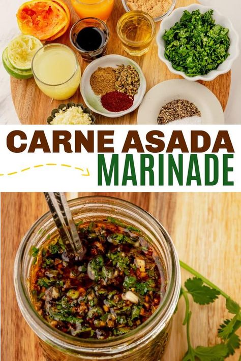 Asada Marinade, Carne Asada Marinade, Black Color Hairstyles, Carne Asada Recipes, Brazilian Samba, Meat Marinade, Color Hairstyles, Hispanic Food, Marinade Recipes