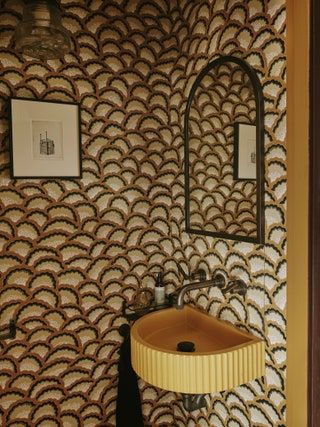 Pierre Frey Wallpaper, London Terrace House, Recessed Shelves, Mandarin Stone, Wc Design, Victorian Townhouse, Paint And Paper Library, Reeded Glass, Box Bedroom