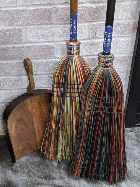 Halloween witch brooms