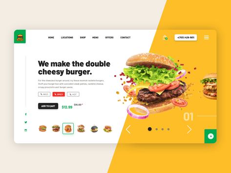 🍔 Burger Boys - Website Concept by Rafsan Sam Website Slider, Food Web Design, Website Concept, Food Post, Ui Design Website, Food Web, Ux Design Inspiration, Food Product, Website Design Layout