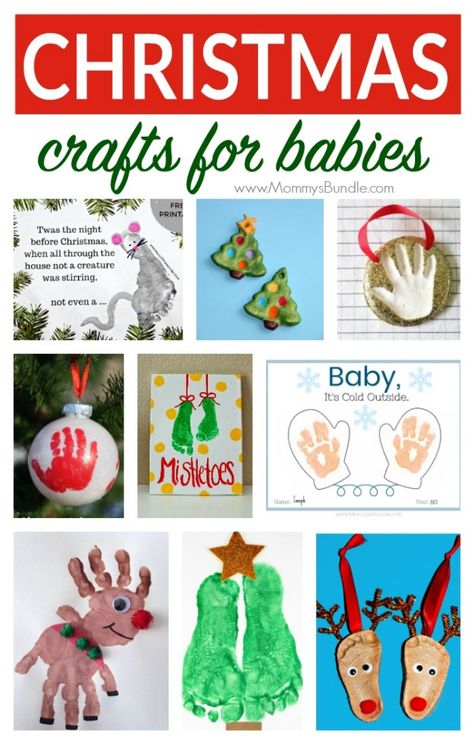 Infant Christmas Keepsakes, Easy Christmas Crafts For One Year Olds, My First Christmas Crafts Baby, Baby Christmas Handprint, First Of December Box Ideas, Christmas Gifts From Infants, Baby Craft Ideas Christmas, Baby Christmas Keepsakes Diy, Baby Art Projects Christmas