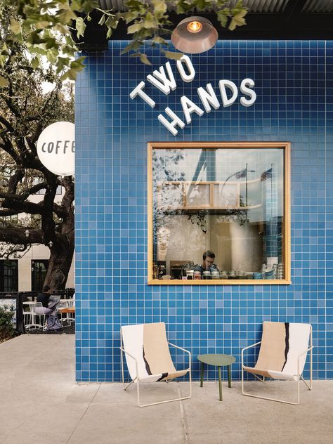 Two Hands — Chase Daniel | Architectural Photographer Sarah Carpenter, Mini Cafe, Cafe Branding, Storefront Design, Cafe Shop Design, Restaurant Concept, Architectural Photographers, Modern Restaurant, Commercial Architecture