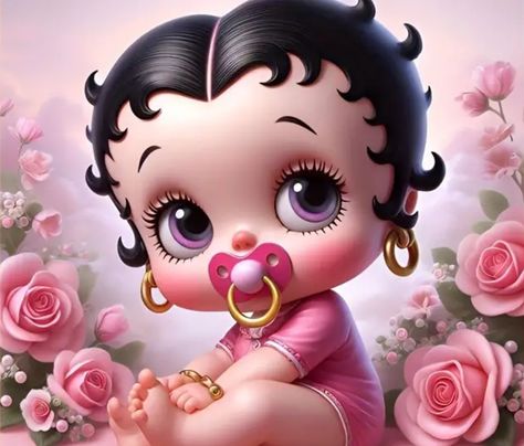 Baby Betty Boop, Diy Crafts Bookmarks, Dragonfly Dreams, Betty Boop Cartoon, Betty Boop Art, Beaded Cross Stitch, Beaded Cross, Step By Step Painting, Baby Diy