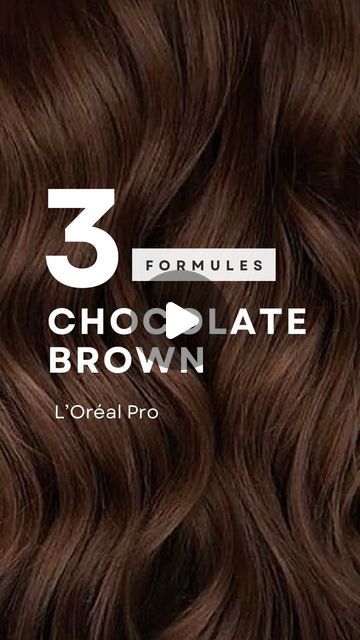 Romain Caulet on Instagram: "🍫FORMULES marrons chocolat avec Inoa de L’Oréal Professionnel 🤎 🥰 N’hésites pas à me dire lequel de ces marrons chocolats tu préfères 🤗 🤔  ☕️Voilà des inspirations de formules pour faire des colorations ou des looks tendances de marrons chocolats avec Inoa de L’Oréal Pro   1️⃣ Brun Chocolat Cuivré : Inoa 1/2 5.8 + 1/4 6.8 + 1/4 7.43 Base idéale 5-6-7  2️⃣ Bruno Chocolat Doré :  Inoa 1/2 5.8 + 1/2 6.3 + 6.34 Base idéale : 5-6-7  3️⃣ Brun Chocolat Cendré:  Inoa 1/2 4.8 + 1/2 5.18  Base idéale : 5-6 ( fond de pigment rouge à éviter ou sinon remplacer le 5.18 par 5.17 )  4️⃣ Brun Chocolat Irisé :  Inoa 3/4 4.8 + 1/4 4.20  Base idéale : 4-5-6  Tu peux aussi adapter toutes ces formules avec Dia Color 😉☺️  🧑‍🎨 Coiffeuse ou Coiffeur? Abonnes-toi pour trouver de Loreal Professional Hair Color Chart, Chocolate Brown Formula, Golden Chocolate Brown Hair, Professional Hair Color Chart, Milk Chocolate Hair Color, Milk Chocolate Hair, Chocolate Brown Hair Color, Hair Color Chocolate, Professional Hair Color