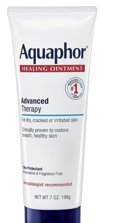 Aquaphor Healing Ointment - Dry Skin Moisturizer - Hands, Heels, Lips - 7 oz Aquaphor Lotion, Stalking Stuffers, Aquaphor Healing Ointment, Dry Skin Moisturizer, Green Quotes, Healing Ointment, Dermatologist Recommended, Moisturizer For Dry Skin, Face Skin Care