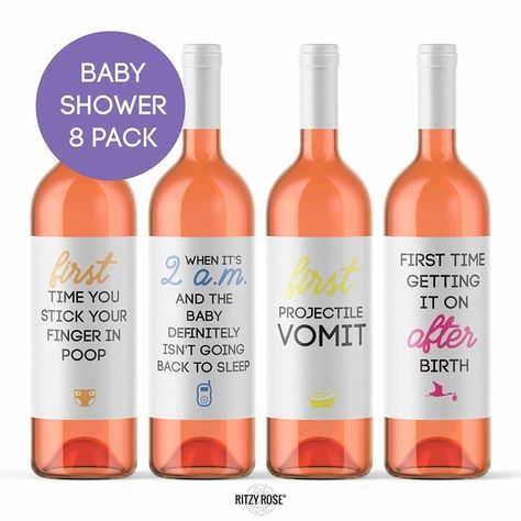 Milestone Wine, Funny Baby Shower Gifts, Funny Pregnancy, Wine Bottle Diy, Pregnancy Humor, Wine Bottle Labels, Diy Wine, Personalized Wine, Wine Label