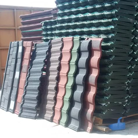 Roofing Sheets: The Cost Of Various Types Of Roofing Sheet In Nigeria - Properties - Nigeria Clay Flooring, Tin Roof House, Aluminum Roofing, Roof Materials, Metal Roof Tiles, Building Construction Materials, Slate Roof Tiles, Types Of Roofing Materials, Roofing Tiles