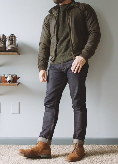 Mens Outdoor Fashion, Stylish Men Casual, Fall Outfits Men, Mens Casual Dress Outfits, Men Stylish Dress, Rugged Style, Mens Fashion Casual Outfits, Brown Shoes, Fall Time