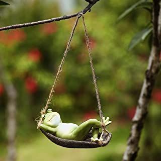 Sleeping Sculpture, Garden Frogs, Frog Statues, Frog Decor, Hanging Hammock, Fairy Tree, Porch And Balcony, Outdoor Lawn, Outdoor Statues