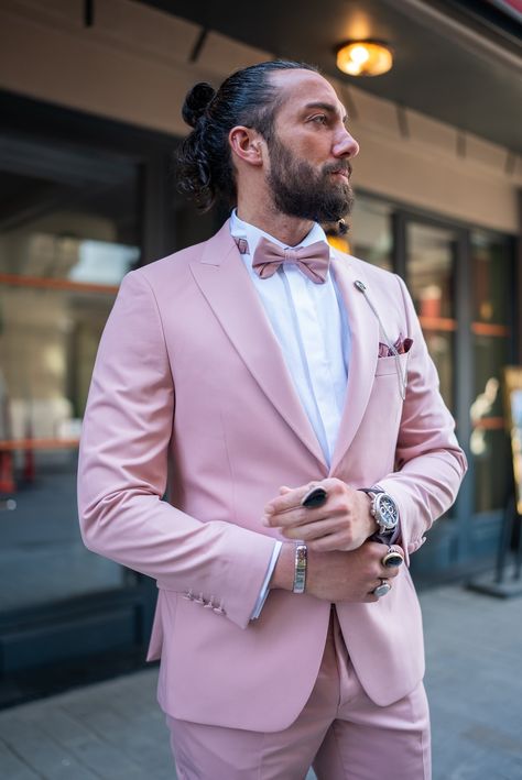 Make a Statement at Summer Weddings and events with Our Pink Panache Tuxedo. Elevate your style with a touch of flair. Don't blend in stand out! Find yours now! Priced at USD 369 with free shipping! #HolloMen #Tuxedo #Shopnow #PinkPanacheTuxedo #SummerStyle #DressToImpress #MomentsOfDistinction Pink Tuxedo, 2025 Spring, Pink Plain, Slim Fit Tuxedo, Party Attire, Suit Material, Pink Suit, Slim Fit Suits, Tuxedo Suit