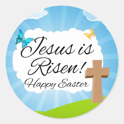 Easter Messages, Jesus Is Risen, Resurrection Sunday, Easter Quotes, Easter Stickers, Easter Religious, Easter Images, Easter Blessings, Easter Decorations Christian