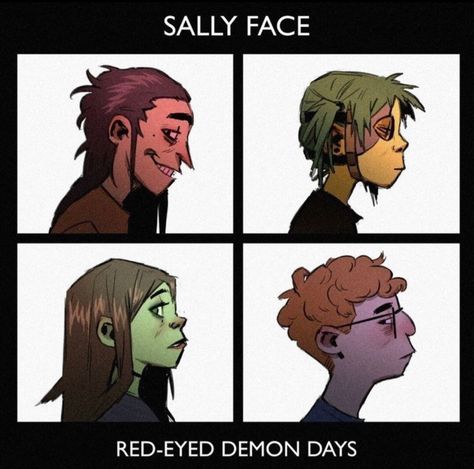 Sally Man, Demon Days, Sally Face Game, Larry Johnson, Baby Faces, Sally Face, Silly Faces, Wow Art, Funny Baby