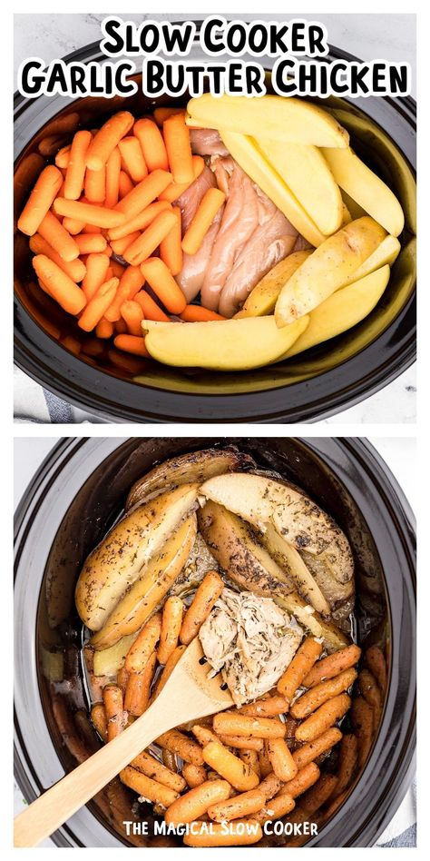 Crockpot Chicken Ideas Simple, Garlic Butter Chicken Crockpot Recipes, Cheap Crockpot Recipes Chicken, Crockpot Recipes 6 Hours, Crockpot Recipes For Toddlers, Toddler Approved Crockpot Meals, Dump And Go Slow Cooker Recipes, Crockpot Recipes Vegetables, Crockpot Chicken Tenders Recipes