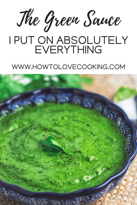 A simple and flavorful green sauce that works with everything from meats, to veggies, to eggs! #greensauce #easyrecipes #dairyfreerecipes #flavorful Creamy Green Sauce, Cilantro Recipes, Halloween Food Appetizers, Cilantro Sauce, Christmas Recipes Appetizers, Green Sauce, Taco Recipes, Food For A Crowd, Homemade Sauce