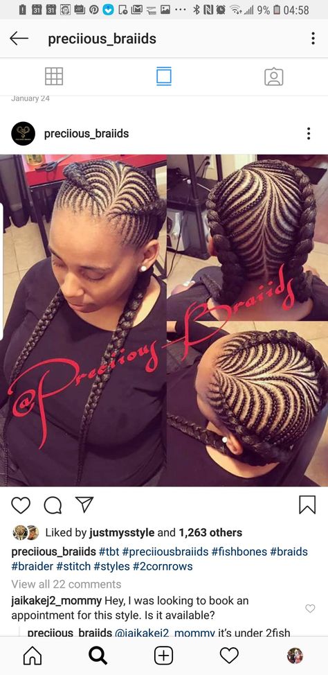 Fish Bone Braid Cornrows, Fish Bone Braid, Fishbone Hairstyle, Hair Braid Designs, Fishbone Braid, Short Locs, Cute Box Braids, Short Locs Hairstyles, Cute Box Braids Hairstyles