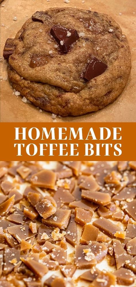 Toffee Bits Recipe, Heath Toffee, How To Make Toffee, Snack Easy, Homemade Toffee, Small Microwave, Cookies Brownies, Toffee Bits, Streusel Topping