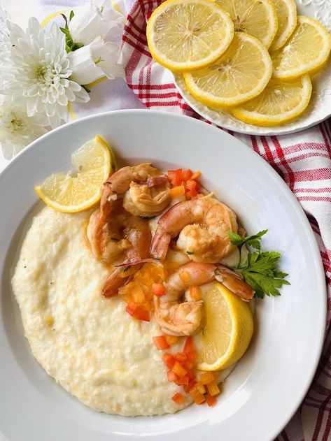 This Pin was discovered by a perfect feast. Discover (and save!) your own Pins on Pinterest. Shrimp And Gouda Grits Recipe, Cheesey Grits, Shrimp Peppers And Onions, Smoked Gouda Grits Recipe, Gouda Grits Recipe, Smoked Gouda Grits, Gouda Cheese Recipes, Shrimp Peppers, Gouda Grits