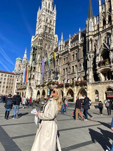 #fashion #munich #germany #marienplatz #europe #europefashion #travel Neuschwanstein Castle Outfit, Germany Picture Ideas, Munich Germany Outfit, Photoshoot In Germany, Germany Photo Ideas, Germany Photoshoot, Germany Instagram Pictures, Munich Germany Photo Ideas, Munich Photoshoot