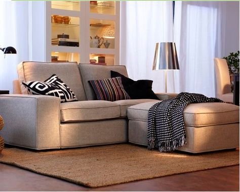 Ikea Kivik sofa and footstool combined Ikea Living Room Furniture, Modern Living Room Furniture Sets, Japandi Living Room Design, Kivik Sofa, Japandi Living, Ikea Living Room, Living Room Green, Living Room Sets Furniture, Living Room Set