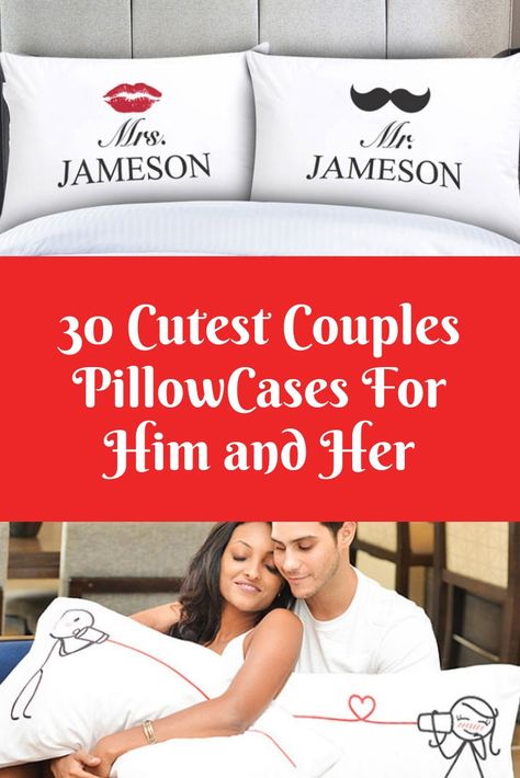 Couples Pillow Cases, Couple Pillowcase, Cutest Couples, Couple Pillow, Gift Inspiration, Fun Couple, Heartfelt Gifts, Inspirational Gifts, Couple Gifts