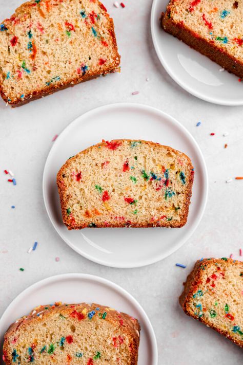 Sugar Cookie Loaf | Sturbridge Bakery Sugar Cookie Loaf Cake, Almond Quick Bread, Sturbridge Bakery, Healthy Birthday Cake, Cookie Bread, Cake Batter Dip, Healthy Birthday Cakes, Fit Mitten Kitchen, Healthy Birthday