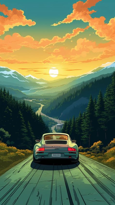 Car And Girl Wallpaper, Retro Porsche, Dodge Demon 170, Porsche Art, Car Dodge, Naruto Painting, Dodge Demon, Tupac Pictures, مرسيدس بنز