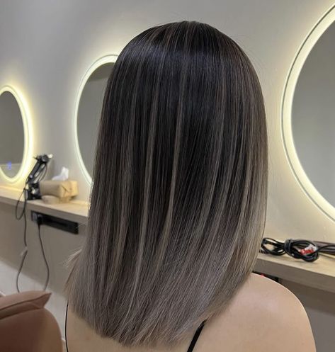 Ash Balayage, Black Hair Balayage, Ash Hair Color, Trending Colors, Hair Color Streaks, Brunette Hair With Highlights, Hot Hair Colors, Best Hairstyle, Hairstyle Inspiration