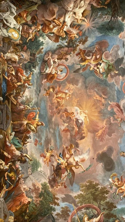 Michelangelo Paintings, Clouds Painting, Baroque Painting, Rennaissance Art, Baroque Art, Biblical Art, Alphonse Mucha, Cool Wallpapers Art, Historical Art