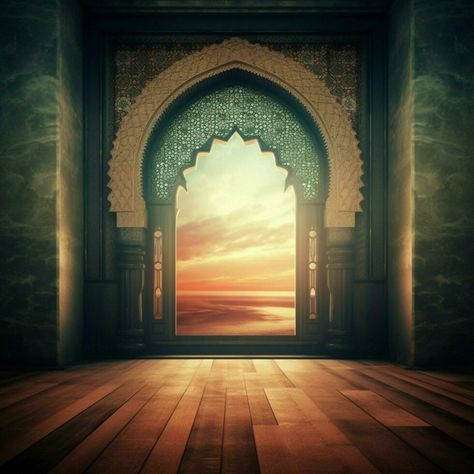 Islamic Background Video, Movie Poster Photoshop, Cottage Illustration, Eid Background, Red Background Images, Background High Quality, Mosque Art, Islamic Background, Poster Template Design