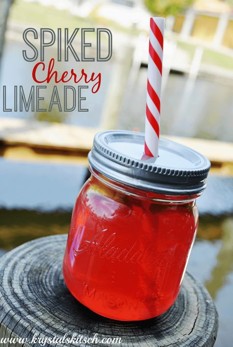 Spiked Cherry Limeade Cocktail Recipe Spiked Cherry Limeade, Foods For Diet, Cherry Limeade Cocktail, Limeade Cocktail, Cherry Limeade Recipe, Low Calorie Foods, Limeade Recipe, Pineapple Rum, Cherry Limeade