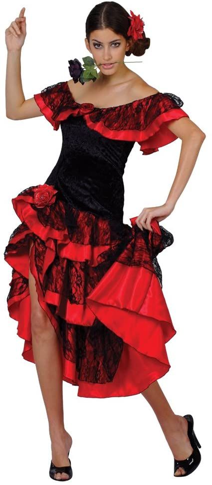 Spanish Costume, Spanish Outfits, Flamenco Costume, Wicked Costumes, Ladies Fancy Dress, Spanish Dress, Dancer Costume, Salsa Dress, Flamenco Dress