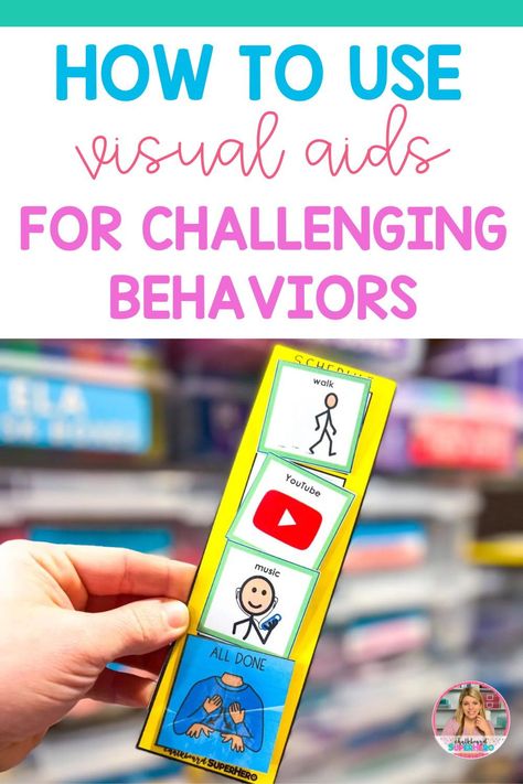 Are you struggling with handling challenging behaviors in your special education classroom? Today, this blog post will give you ideas for using choices to improve challenging behaviors. Teaching decision making skills to your special ed students is an important piece of them becoming self advocates. By keeping choices simple and finding areas that students can be in control are both ways to increase independent skills. Also, see how you can use visual aids for students to comprehend choices. Special Ed Classroom, Ed Classroom, Pecs Communication, Adapted Pe, Aba Therapy Activities, Special Education Behavior, Sensory Classroom, Communication Boards, Intervention Classroom