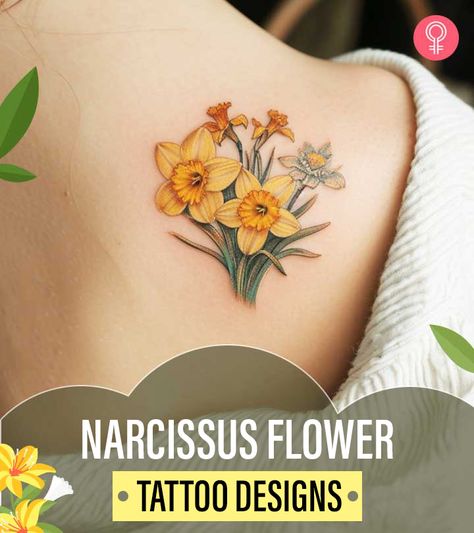 Narcissus Flower Drawing, Narcissus Flower Tattoo, Flowers Narcissus, Narcissus Flower Tattoos, Teardrop Tattoo, Hawaiian Tattoos, Challenge Instagram, Awareness Tattoo, Bracelet Tattoo