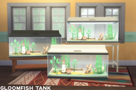 A GLOOMFISH FISH TANK!! (creds to @vixpixy for the name) I’d like to thank the lovely @teanmoon @femmeonamissionsims @magnolianfarewell @coreopsims for their awesome help! It has 3 swatches which j… Sims 4 Pets Mod, Sims Memes, Sims 4 Decades Challenge, Build Buy Cc, Sims 4 Mods Cc, Sims 4 Download, Sims 4 Mm Cc, Sims Games, Casas The Sims 4