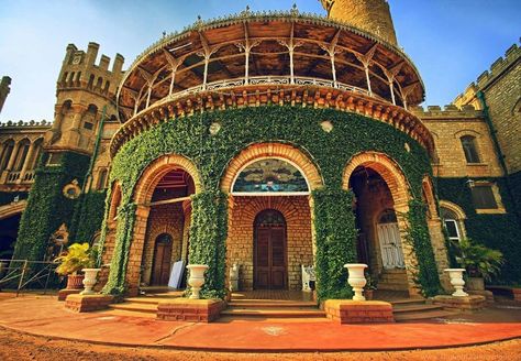 Here is a royal splendor to blow your minds: Bangalore Palace!  Did you know, this is a palace built by a school principal?   #India #Bangalore #BangalorePalace #palacesofindia #royal #architecture #travel #trip #tour #yolo #usa #UCLA Bangalore Palace, Bangalore City, Visit India, Anime Backgrounds Wallpapers, Ultra Wide, Modern City, Mysore, Historical Place, Place Of Worship