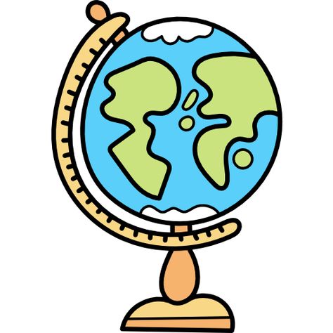 Cartoon Globe, Globe For Kids, Earth Clipart, Globe Drawing, Globe Clipart, World Clipart, Education Clipart, Classroom Clipart, Preschool Classroom Decor