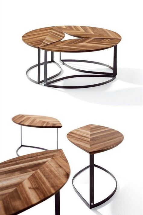 100+ Coffee Table Design Inspiration - The Architects Diary Coffee Leaves, Wooden Leaf, Tables Design, Kursi Bar, Wood Table Design, Furniture Design Inspiration, Woodworking Furniture Plans, Diy Coffee Table, Cool Coffee Tables