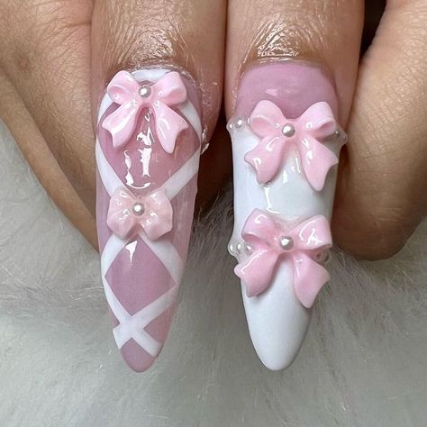 Doll Nails, Corset Nails, 2023 Spring Nails, Bow Nails, Y2k Nails, Blush Nails, Really Cute Nails, Cat Nails, Bling Acrylic Nails