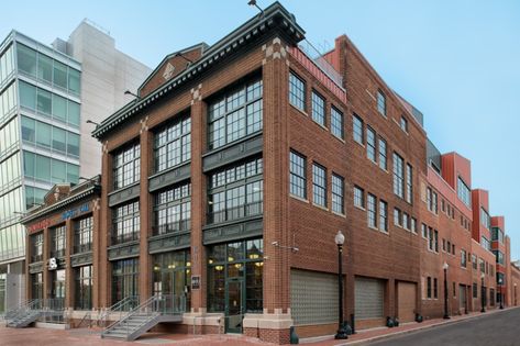 Wonder Bread Factory | Douglas Development Industrial Apartment Building, Vet Exterior, Factory Design Exterior, Industrial Building Exterior, Factory Facade Design, Renovated Factory, Industrial Building Facade, Bread Factory, Brick Factory