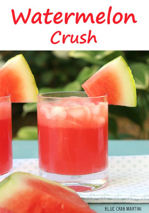 Watermelon Crush Recipe, Watermelon Crush Cocktail, Watermelon Drinks With Alcohol, Watermelon Cocktail Vodka, Sprite Cocktail, Watermelon Mixed Drinks, Watermelon Vodka Drinks, Watermelon Recipes Drinks, Vodka Sprite