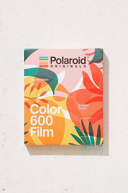 Polaroid Originals Tropics Edition 600 Instant Film - $24 from Urban Outfitters. #Vintage #InstantCamera #Polaroid #PolaroidCamera #UOTech #UOHome #UrbanOutfitters #UrbanOutfittersHome #Retro #80s #1980s #Photos Catalog Design Layout, Polaroid Originals, Branding Design Packaging, Instant Film, Packing Design, Tea Packaging, Tropical Theme, Catalog Design, Branding Design Inspiration