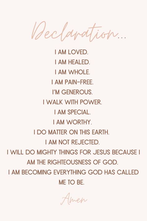 God sees you. Healed. Powerful. I Am Declarations, Christian Declarations, Inspire Bible, I Am Special, Righteousness Of God, Inspire Bible Journaling, Greetings Quotes, Biblical Inspiration, Good Prayers