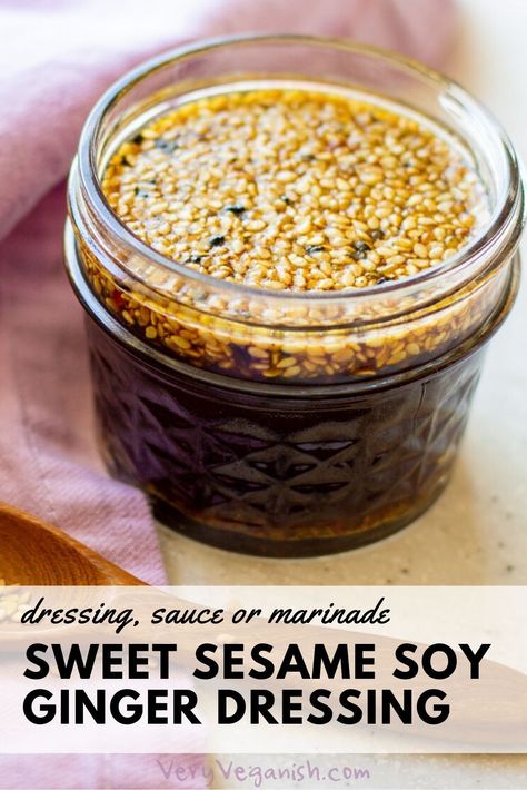 Wasabi Soy Dressing, Sushi Salad Dressing, Ginger Wasabi Dressing, Poke Bowl Dressing Recipe, Poke Bowl Dressing, Poke Bowl Sauce, Wasabi Recipes, Ginger Marinade, Soy Sauce Dressing