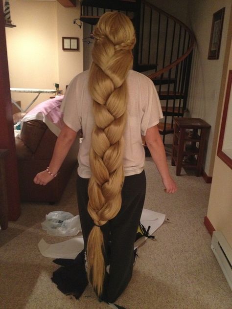 J2P7 Cosplay — How to be Rapunzel Rapunzel Braid, Rapunzel Wig, Rapunzel Cosplay, Tumblr App, Rapunzel Hair, Straight Blonde Hair, Quality Wigs, Cosplay Diy, Super Long Hair