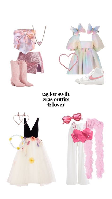 lover eras tour outfits!! 🩷🩷🩷 #beauty #outfitinspo #taylorswift #erastour #lover #fitspo #preppy #preppyinspo #preppyfitspo #followforfollow #fyp #shuffflesbym #shufflefyp Lover Eras Tour Outfits, Lover Eras Tour, Eras Tour Outfits, Taylor Outfits, Movie Inspired Outfits, Taylor Swift Party, Taylor Swift Birthday, Taylor Swift Tour Outfits, Swift Tour